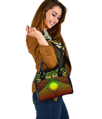 Polynesian Marshall Islands Personalised Shoulder Handbag - Reggae Vintage Polynesian Patterns - Polynesian Pride