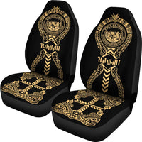 Hawaii Car Seat Covers - Hawaii Seal Polynesian Tribal Gold - Polynesian Pride