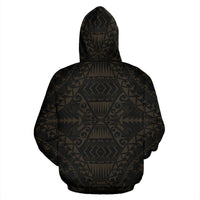 Hawaii Tattoo Zip up Hoodie Gold - Polynesian Pride