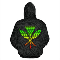 Polynesian Hawaii Custom Zip up Hoodie Pug Style - Polynesian Pride