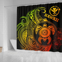Hawaii Polynesian Shower Curtain - Vintage Polynesian Turtle (Reggae) - Polynesian Pride