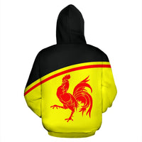 Wallonia All Over Hoodie Curve Style - Polynesian Pride