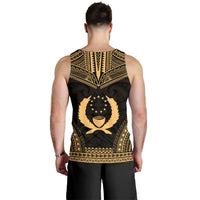 Pohnpei Men's Tank Top - Polynesian Chief Gold Version - Polynesian Pride