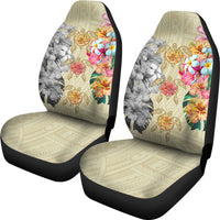 Hawaii Polynesian Flowers Swimming Turtles Car Seat Covers - Polynesian Pride