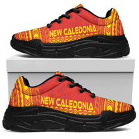 New Caledonia Chunky Sneakers - Polynesian Chief Flag Version - Polynesian Pride