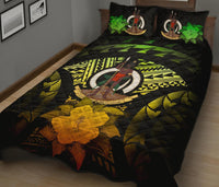 Vanuatu Polynesian Quilt Bed Set Hibiscus Reggae - Polynesian Pride