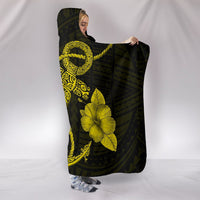 Anchor Yellow Poly Tribal Hooded Blanket - Polynesian Pride