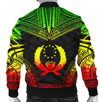 Pohnpei Polynesian Chief Men's Bomber Jacket - Reggae Version - Polynesian Pride