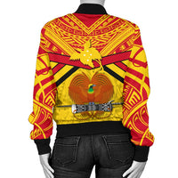 Papua New Guinea Rugby Women Bomber Jacket PNG - The Kumuls - Polynesian Pride