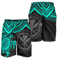 Polynesian Hawaii Polynesian Men's Shorts - Turquoise Turtle - Polynesian Pride
