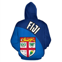 Fiji Zip up Hoodie Fiji Flag - Polynesian Pride