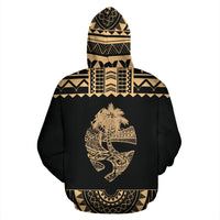 Guam All Over Hoodie Polynesian Gold Version - Polynesian Pride
