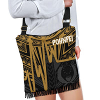 Pohnpei Boho Handbag - Pohnpei Seal In Heartbeat Patterns Style (Gold) One Style One Size Gold - Polynesian Pride