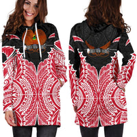 Papua New Guinea Hoodie Dress - Papua New Guinea Coat Of Arms Premium - Polynesian Pride
