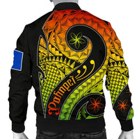 Pohnpei Men's Bomber Jacket - Polynesian Decorative Patterns - Polynesian Pride