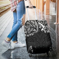 New Zealand Luggage Covers, Maori Polynesian Tattoo White - Polynesian Pride