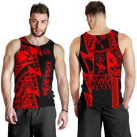 (Custom Personalised) Polynesian Men's Tank Top - Maui Moana Tattoo with Seal Tonga - Polynesian Pride