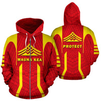 Hawaii Polynesian Mauna Kea Zip up Hoodie - Polynesian Pride