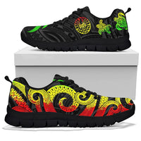 Tahiti Polynesian Sneakers - Reggae Tentacle Turtle - Polynesian Pride