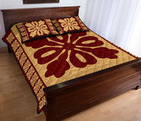 Hawaiian Quilt Pattern Heart Quilt Bed Set - Polynesian Pride