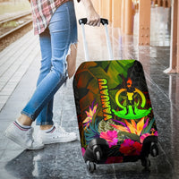 Vanuatu Polynesian Luggage Covers - Hibiscus and Banana Leaves - Polynesian Pride