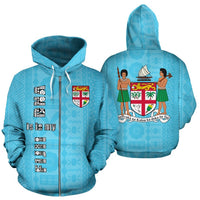 Fiji Is In My Dna Zip up Hoodie - Polynesian Pride