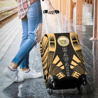 Hawaii Luggage Cover - Polynesian Tattoo Gold - Polynesian Pride