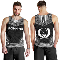 Pohnpei Men's Tank Top - Polynesian Chief Black Version - Polynesian Pride