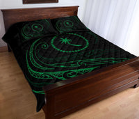Chuuk Islands Quilt Bed Set - Green - Frida Style - Polynesian Pride