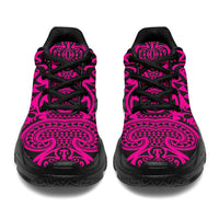 Polynesian Kakau Turtle Pink Chunky Sneakers - Polynesian Pride