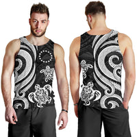 Cook Islands Men's Tank Top - White Tentacle Turtle - Polynesian Pride