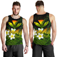 Kanaka Maoli (Hawaiian) Men's Tank Top, Polynesian Plumeria Banana Leaves Reggae - Polynesian Pride