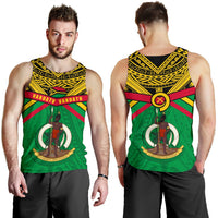 Vanuatu Men Tank Top Simple Coat Of Arms Rugby - Polynesian Pride
