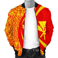 Kanaka Mauna Kea Polynesian Men's Bomber Jacket - Circle Style - Polynesian Pride