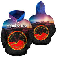 Mauna Kea Hoodie Mauna Kea Panorama Unisex Black - Polynesian Pride
