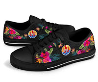 French Polynesia Low Top Shoe - Hibiscus Polynesian Pattern - Polynesian Pride