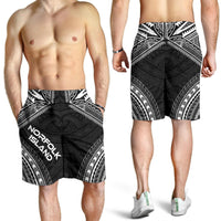 Norfolk Island Men's Shorts - Polynesian Chief Black Version - Polynesian Pride