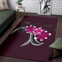 Plumeria Polynesia Pink Area Rug AH - Polynesian Pride