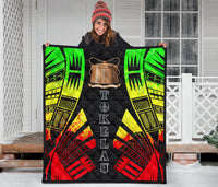 Tokelau Premium Quilt - Tokelau Coat Of Arms Polynesian Reggae Tattoo - Polynesian Pride