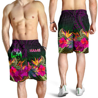 Tonga Polynesian Personalised Men's Shorts - Summer Hibiscus - Polynesian Pride