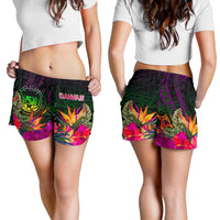 Polynesian Hawaii Women's Shorts - Summer Hibiscus - Polynesian Pride
