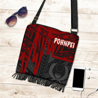 Pohnpei Crossbody Boho Handbag - Pohnpei Seal In Heartbeat Patterns Style (Red) One Style One Size Red - Polynesian Pride