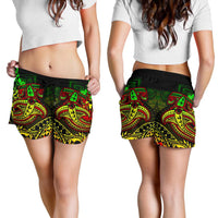 Vanuatu Polynesian Women's Shorts - Reggae Shark Polynesian Tattoo - Polynesian Pride