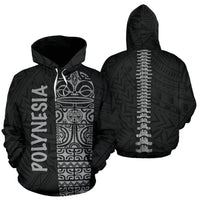 Polynesia Always In My Bones All Over Hoodie Unisex White - Polynesian Pride