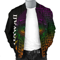 Hawaii Men's Bomber Jacket - Hawaii Seal Rocket Style - Polynesian Pride