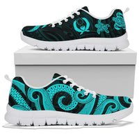 Pohnpei Micronesian Sneakers - Turquoise Tentacle Turtle - Polynesian Pride