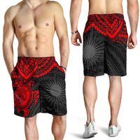 Marshall Islands Polynesian Shorts (Men) - Red Turtle - Polynesian Pride