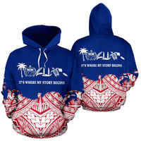 Samoa Hoodie Samoa Where My Story Begins Special Version Unisex Red - Polynesian Pride