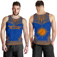 Marshall Islands Men's Tank Top - Polynesian Chief Flag Version - Polynesian Pride