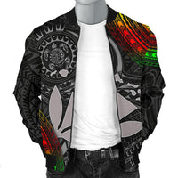 Polynesian Hawaii Men's Bomber Jacket - Kanaka Maoli Hawaiian Map - Polynesian Pride